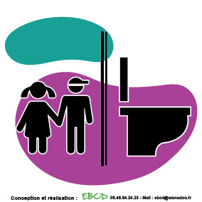 Logo WC enfant - EBCD Signalétique