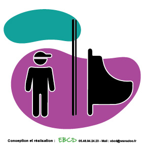 EBCD Signalétique Camping - LE009 urinoir enfant-01