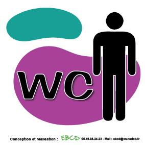 EBCD Signalétique Camping - LE014H WC Homme