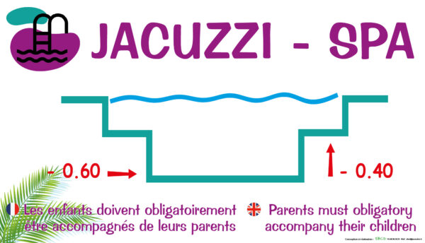 EBCD Signalétique Camping - PE039 Jacuzzi-spa