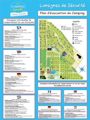 EBCD Signalétique Camping - PLANCOMBIperso Plan réglement incendie submersion Menez Bichen 750x1000