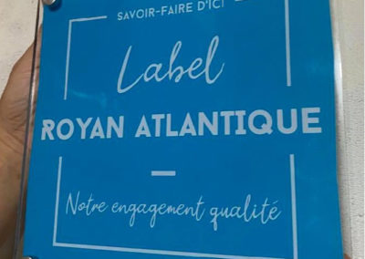 EBCD Signalétique Camping - Plaque plexi label royan atlantique