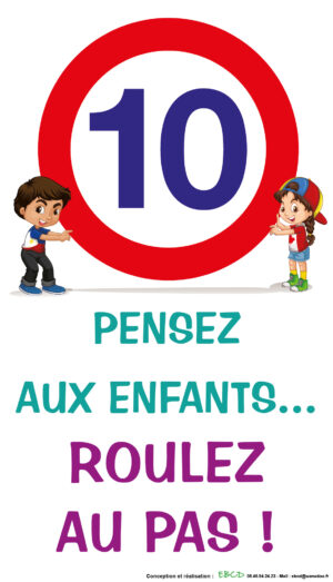 EBCD Signalétique Camping - RE003A Pensez aux enfants