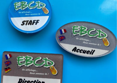 EBCD Signalétique Camping - badges