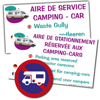 EBCD signalétique camping-Camping-car Essentielle