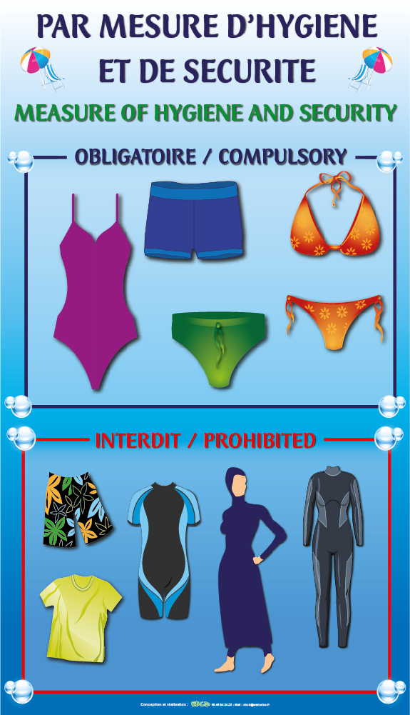 Short de online bain interdit piscine