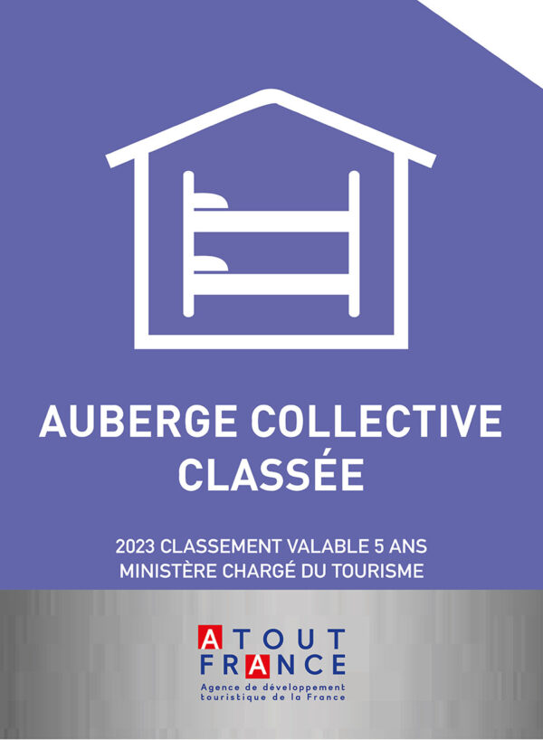 Plaque reclassement Auberge collective classée