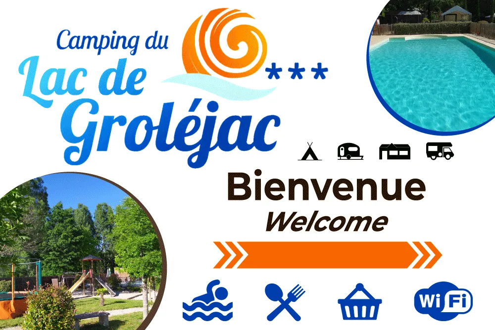 EBCD Signalétique Camping -panneau entrée - LAC-DE-GROLEJAC