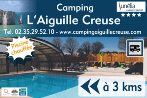 EBCD Signalétique Camping -panneau routier- AIGUILLE-CREUSE