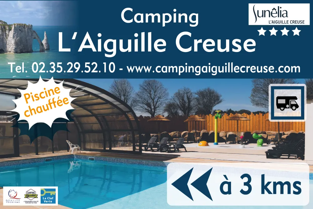 EBCD Signalétique Camping -panneau routier- AIGUILLE-CREUSE
