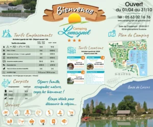 EBCD Signalétique Camping -panneau tarif plan - Lomagnol